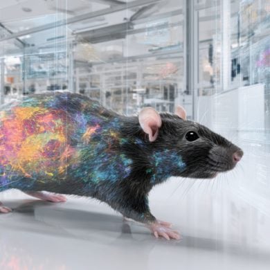This shows a rat walking.