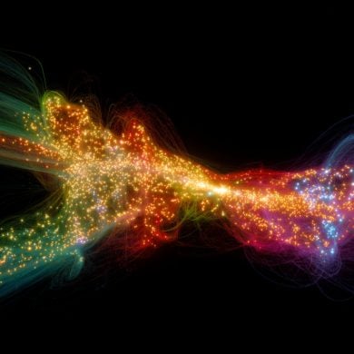 This shows a glowing network of neurons.