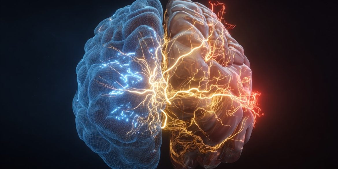 This shows a brain.