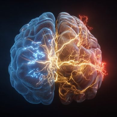 This shows a brain.