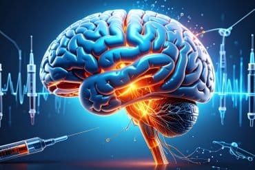 This shows a Brain and insulin syringes.