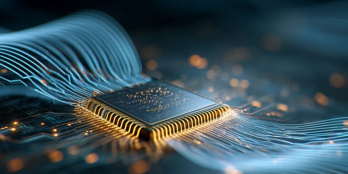 This shows a computer chip.