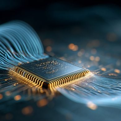 This shows a computer chip.