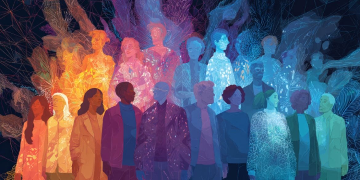 This shows a group of people.