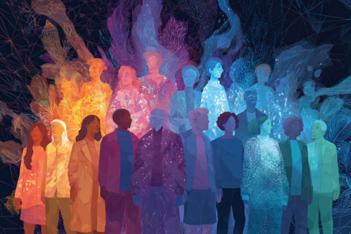 This shows a group of people.