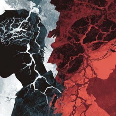 This shows a stressed man and woman.