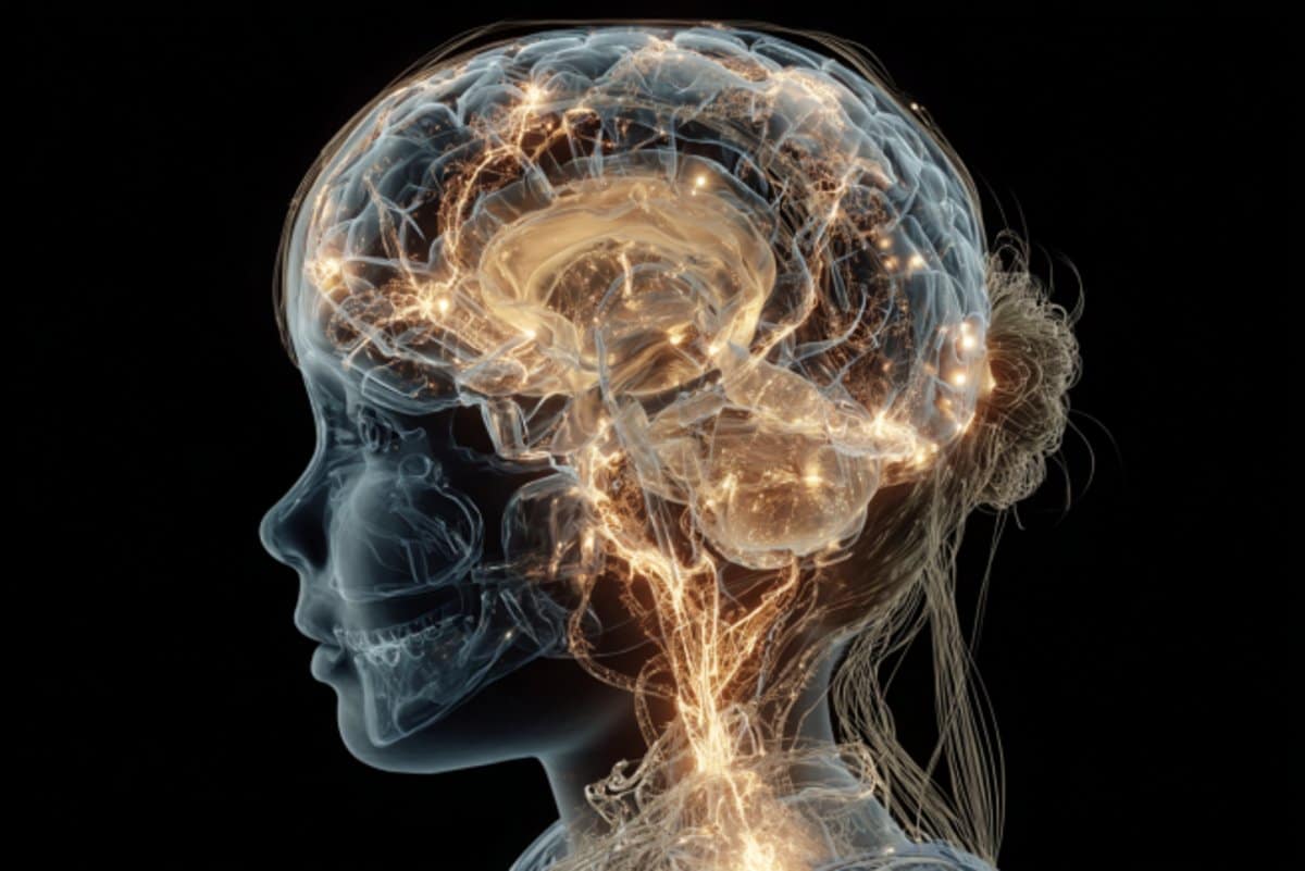 This shows the outline of a child's head and a brain.