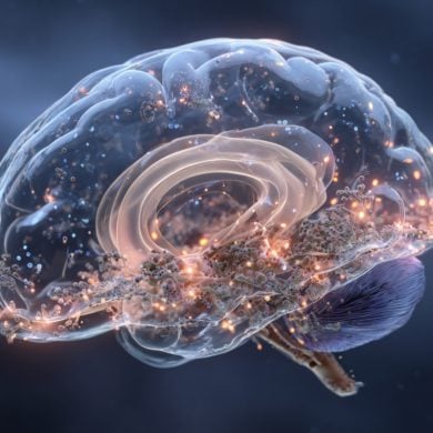 This shows a brain.
