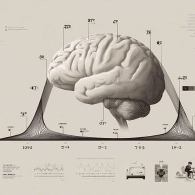 This shows a brain and an aging timeline.