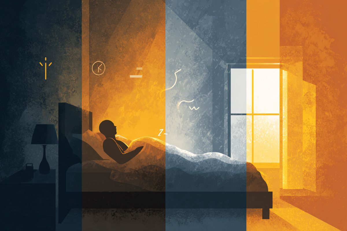 This shows a person sleeping.