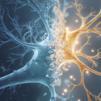 This shows an astrocyte.