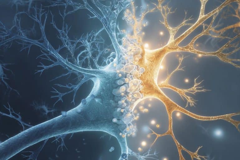 This shows an astrocyte.