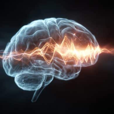 This shows a brain.