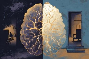 This shows a brain and an empty room.