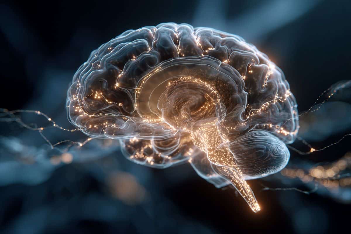 This shows a brain.