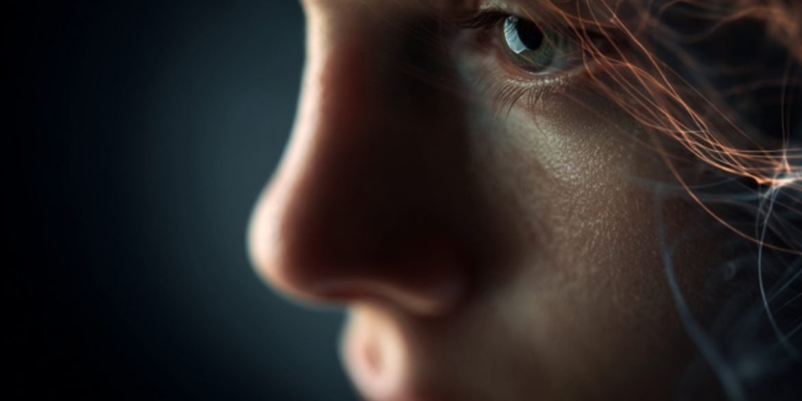 This shows a face.