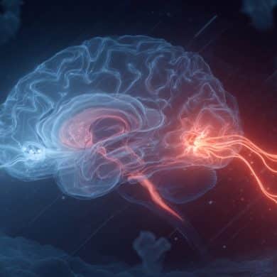 This shows a brain.