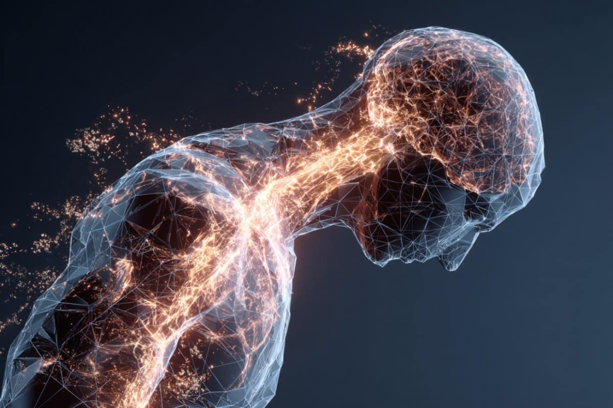 This shows a person exercising and a brain.