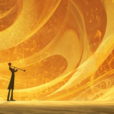 This shows a person playing an instrument.