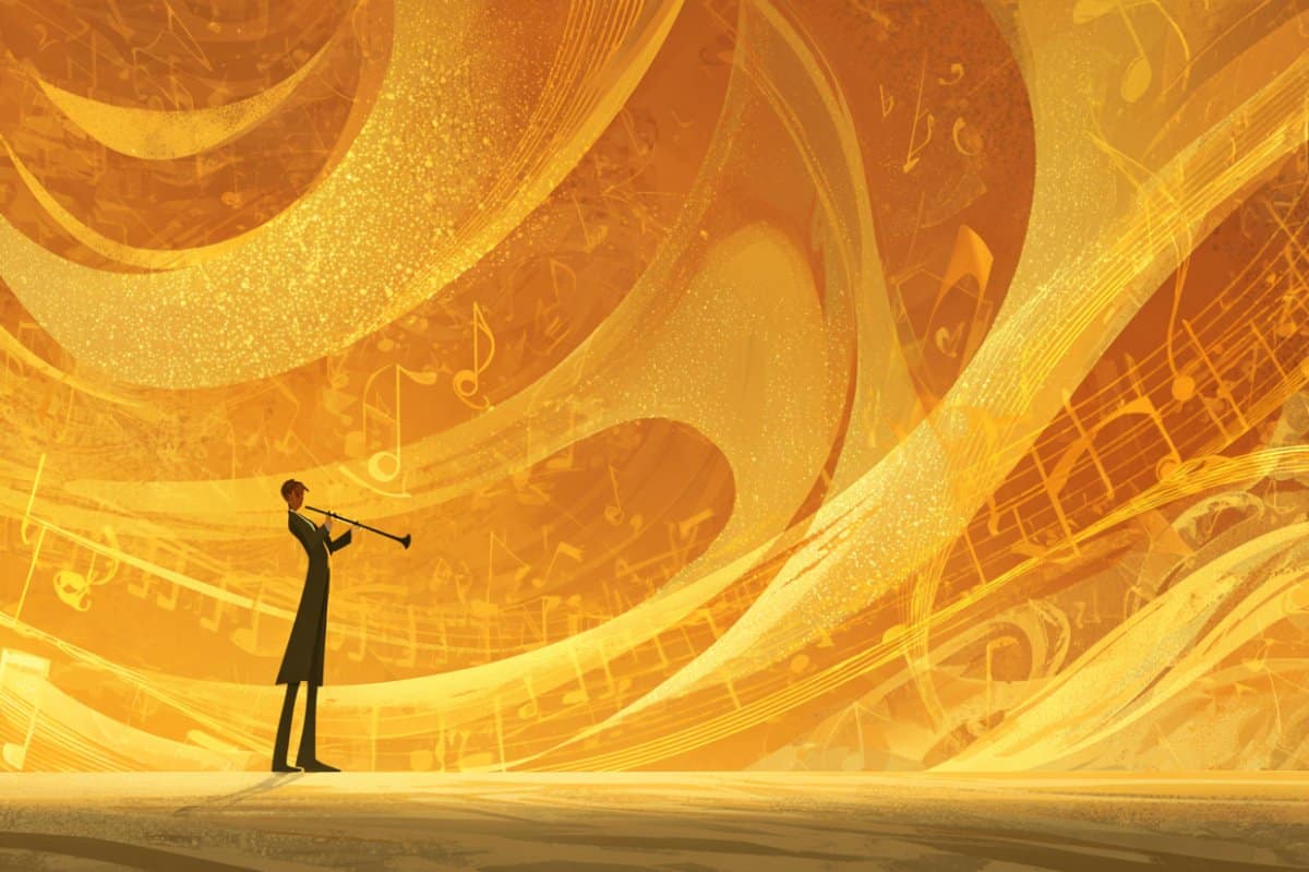 This shows a person playing an instrument.