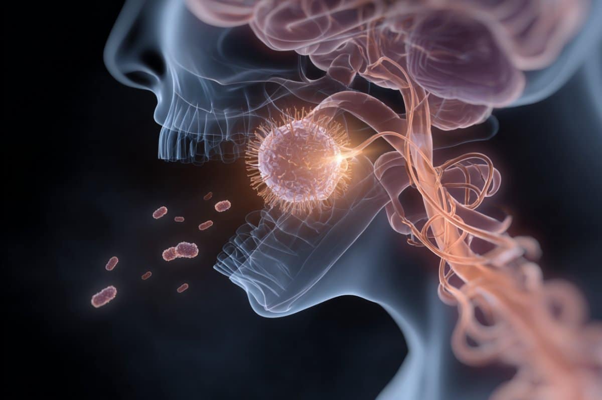 This shows a mouth and brain.
