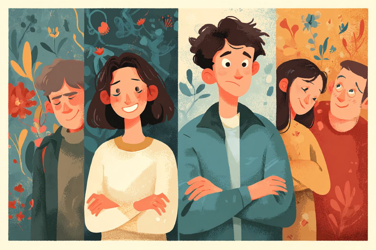 This shows a teen and parents.