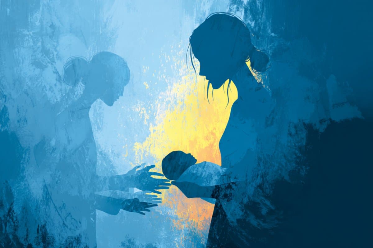 This shows a mom and baby.