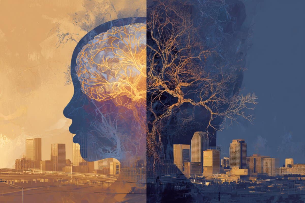 This shows a child's head and brain.