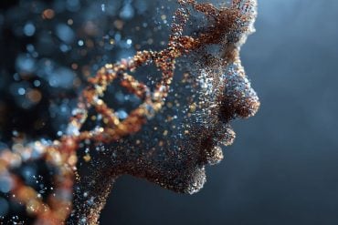 This shows DNA and a person's head.
