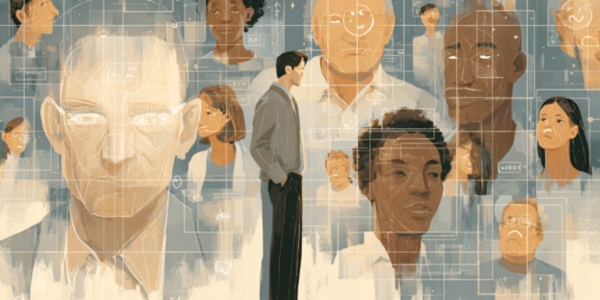 This shows different faces.