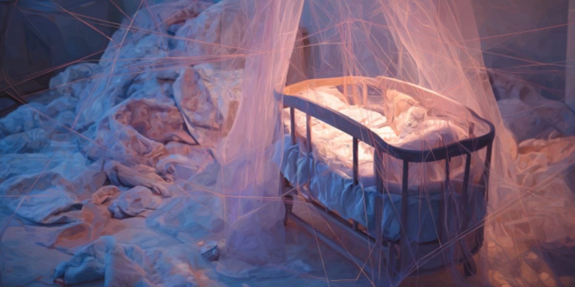 This shows a cot.