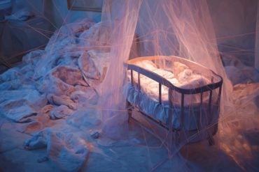 This shows a cot.