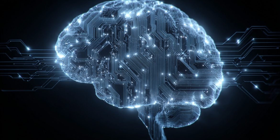 This shows a computerized brain.