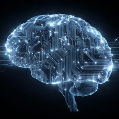 This shows a computerized brain.