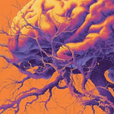 This shows a brain.