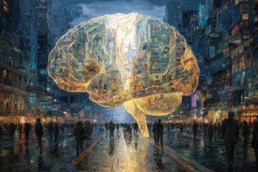 This shows a brain and people walking.