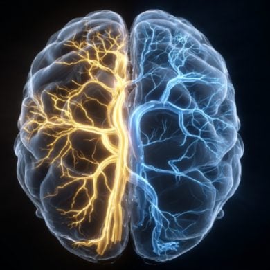 This shows a brain.
