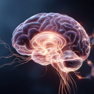 This shows a brain.