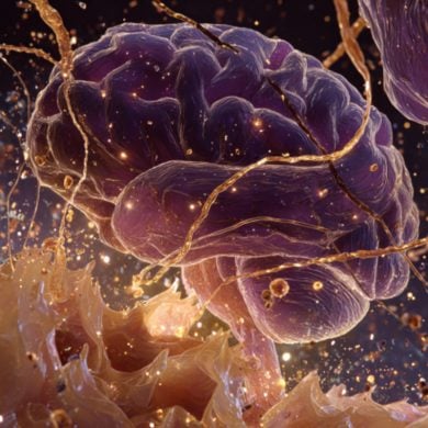 This shows a brain.