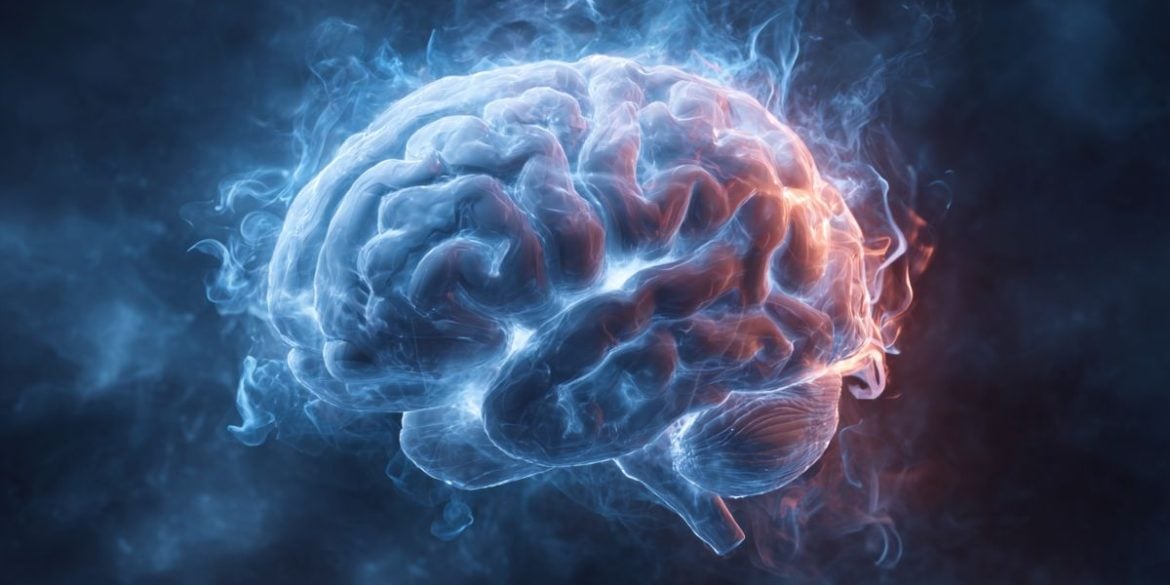 This shows a brain.