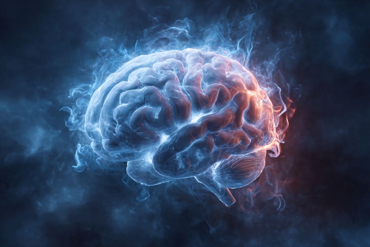 This shows a brain.