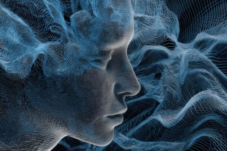 This shows a head surrounded by fog.