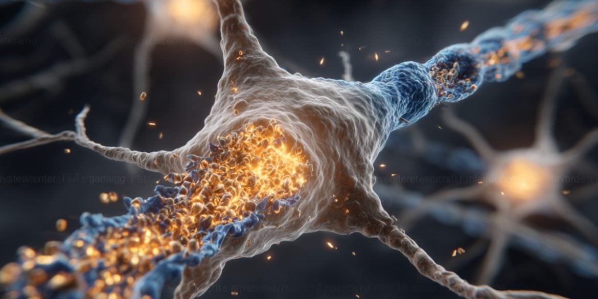 This shows a neuron.