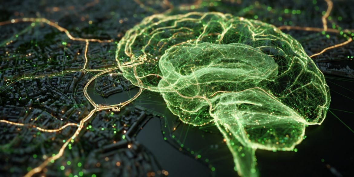 This shows a brain and a map.