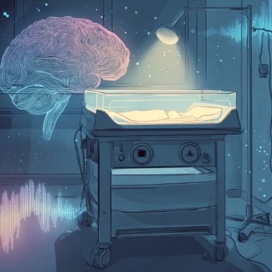 This shows a crib and a brain.