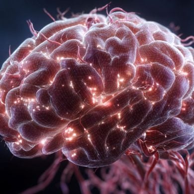 This shows a brain.