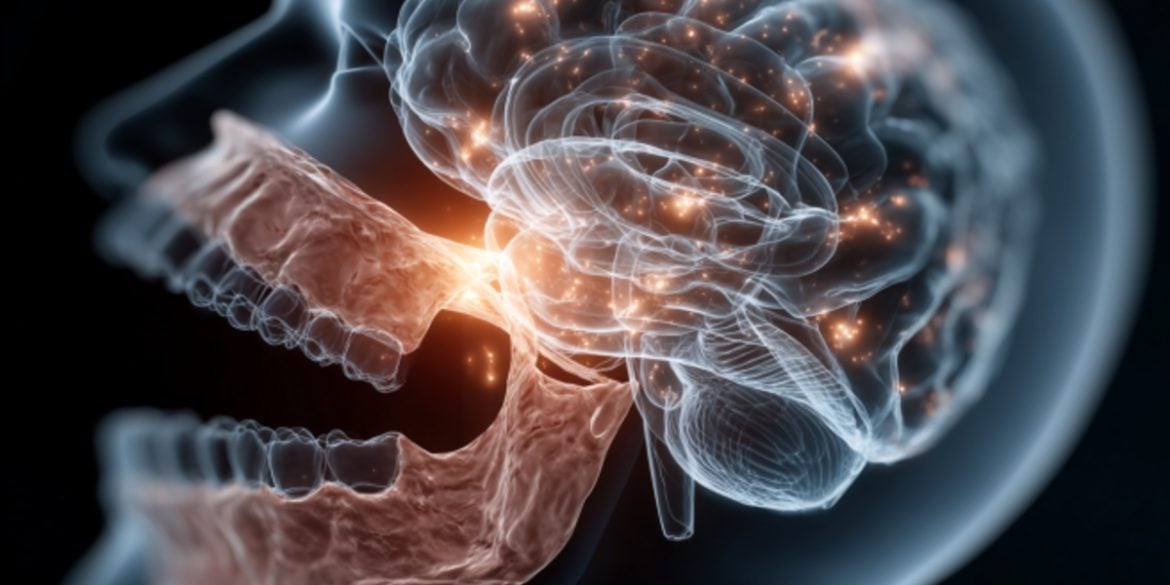 This shows a mouth and a brain.