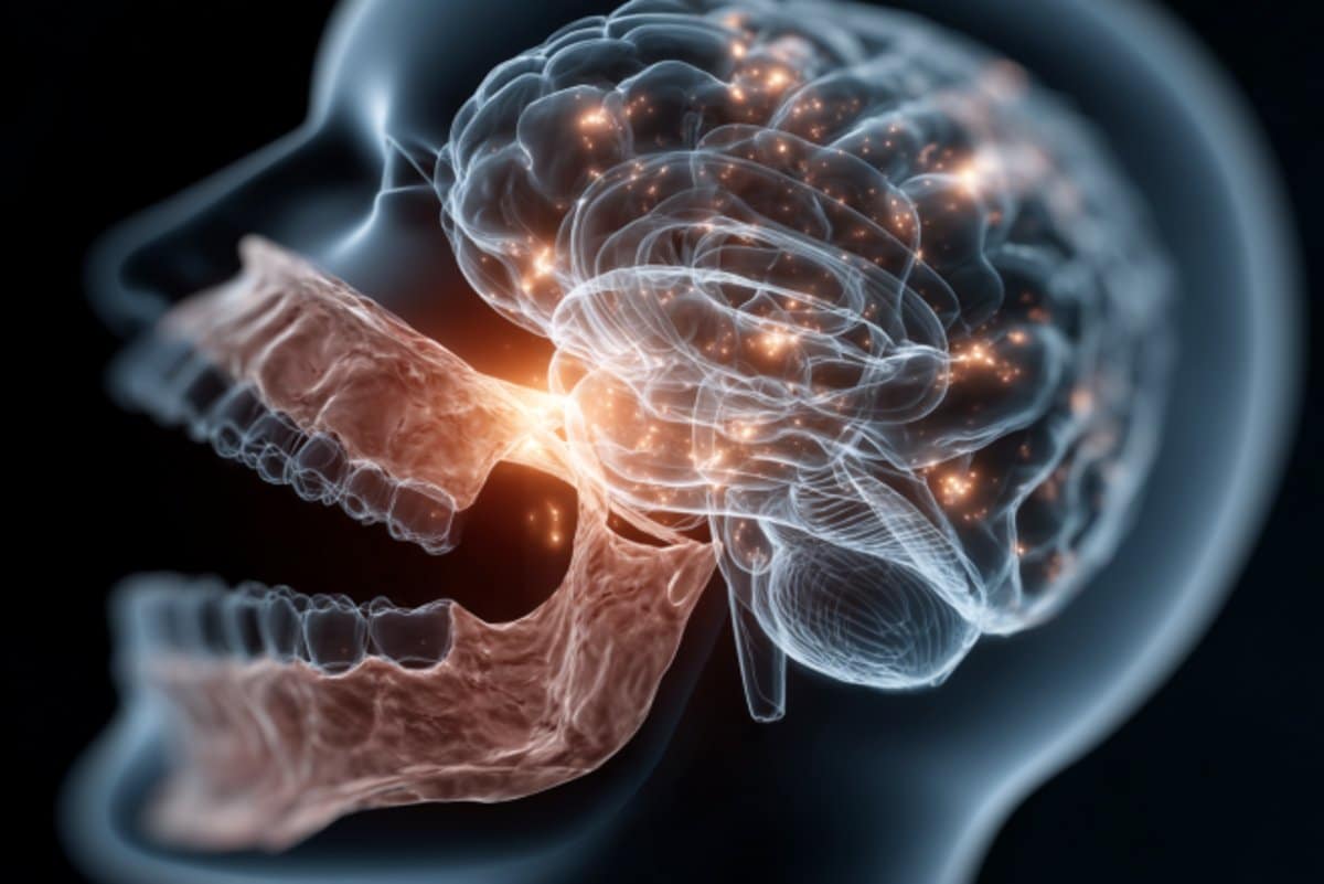 This shows a mouth and a brain.