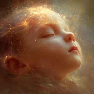 This shows a baby's face.