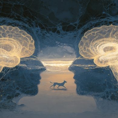 This shows two brains.